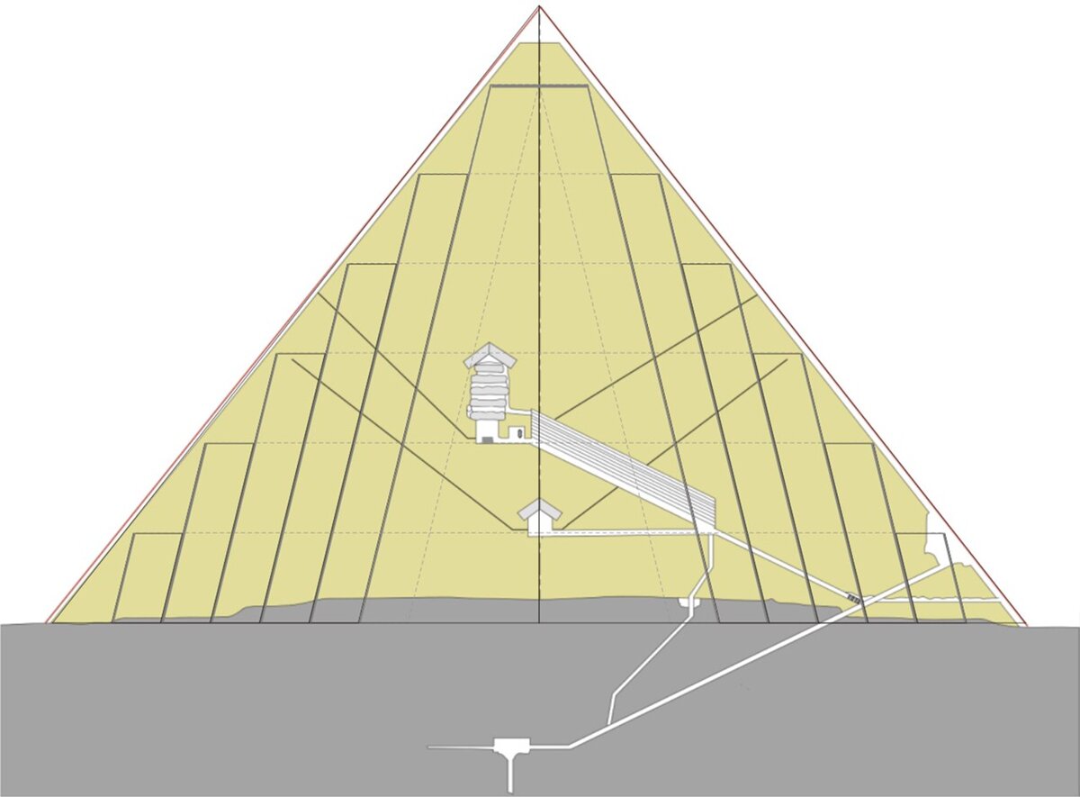 Оригами пирамида как сделать пирамиду из бумаги схема пирамида хеопса How to make Paper Pyramid