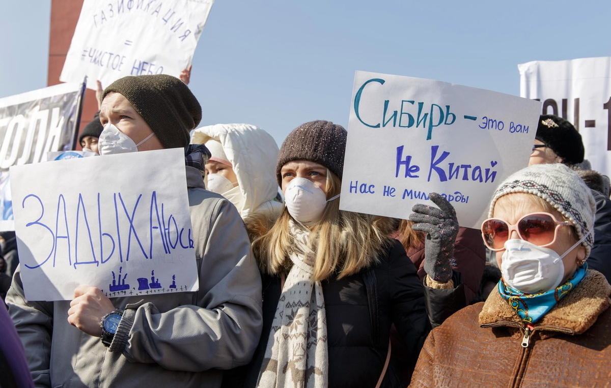 Народ задыхается в Красноярске