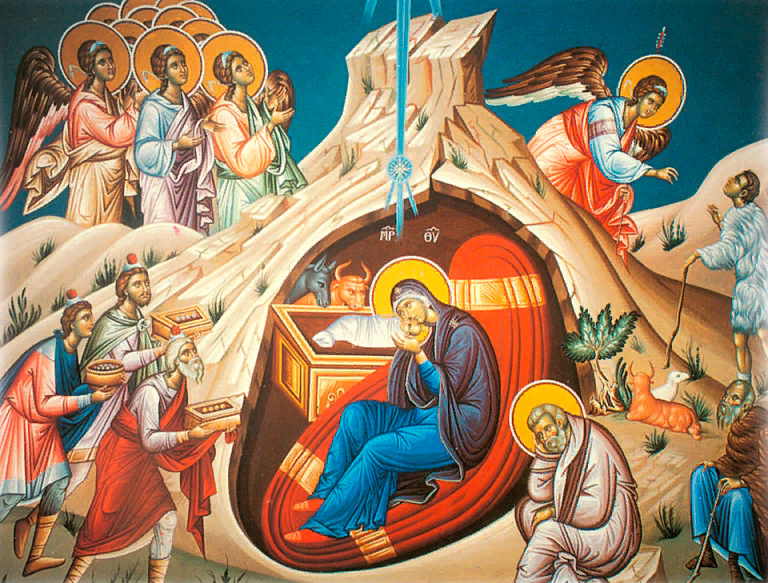 Волхвы приносят очень богатые и ценные по тому времени дары Младенцу Иисусу Христу