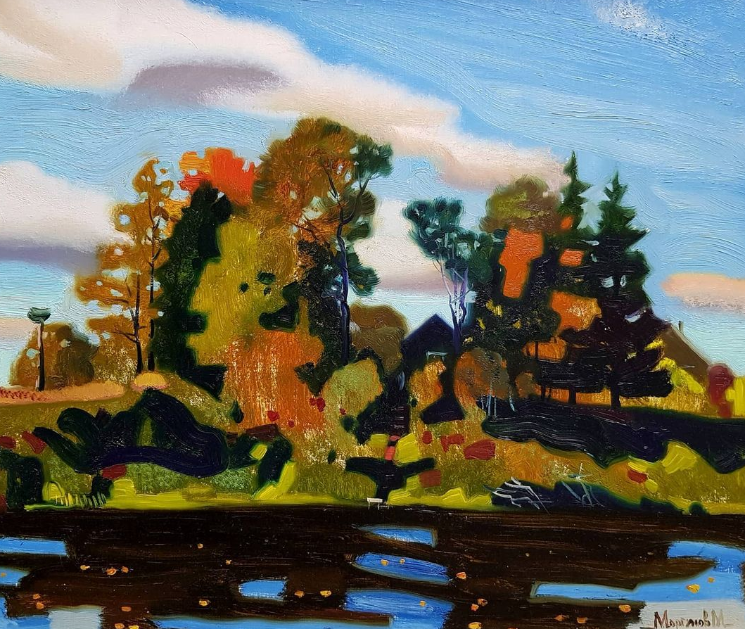 Фотография картины М. Моргунова "Солнечный день" (из открытых источников)