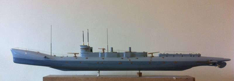 
Макет подлодки HMS K3 — первого представителя проекта "K", принятого на службу. Фото Sshipyard.blogspot.com