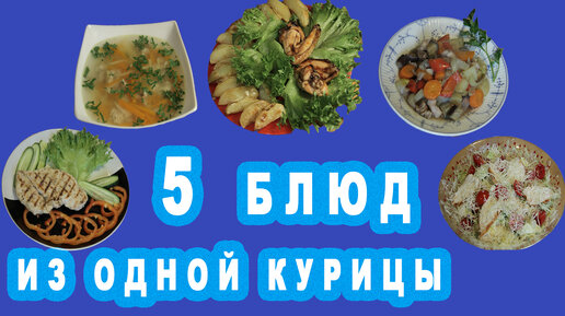 Экономное Меню [Блюда из Курицы] 5 Блюд из Одной Курицы