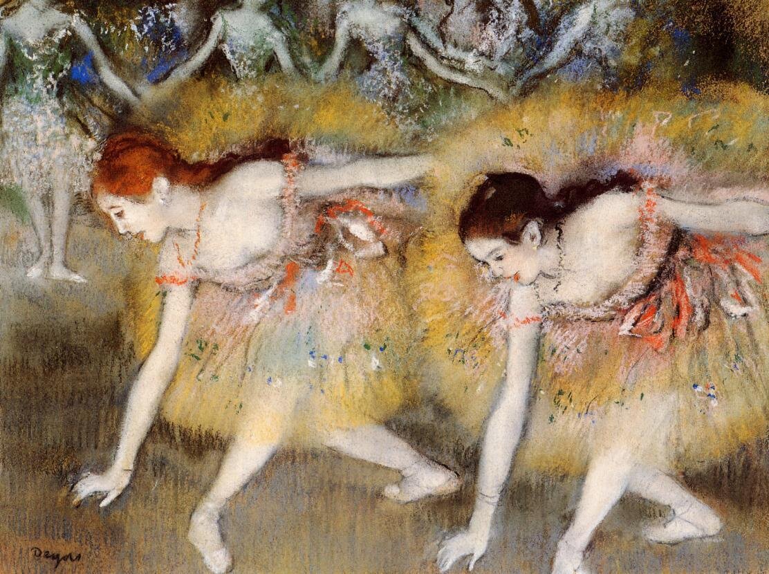 Edgar Degas, Dancers Bending Down, 1885