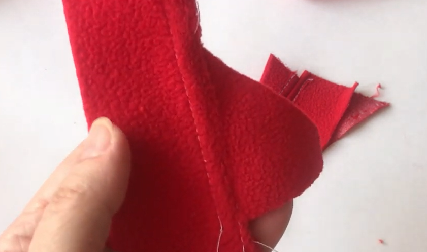 запошивочный шов с изнанки