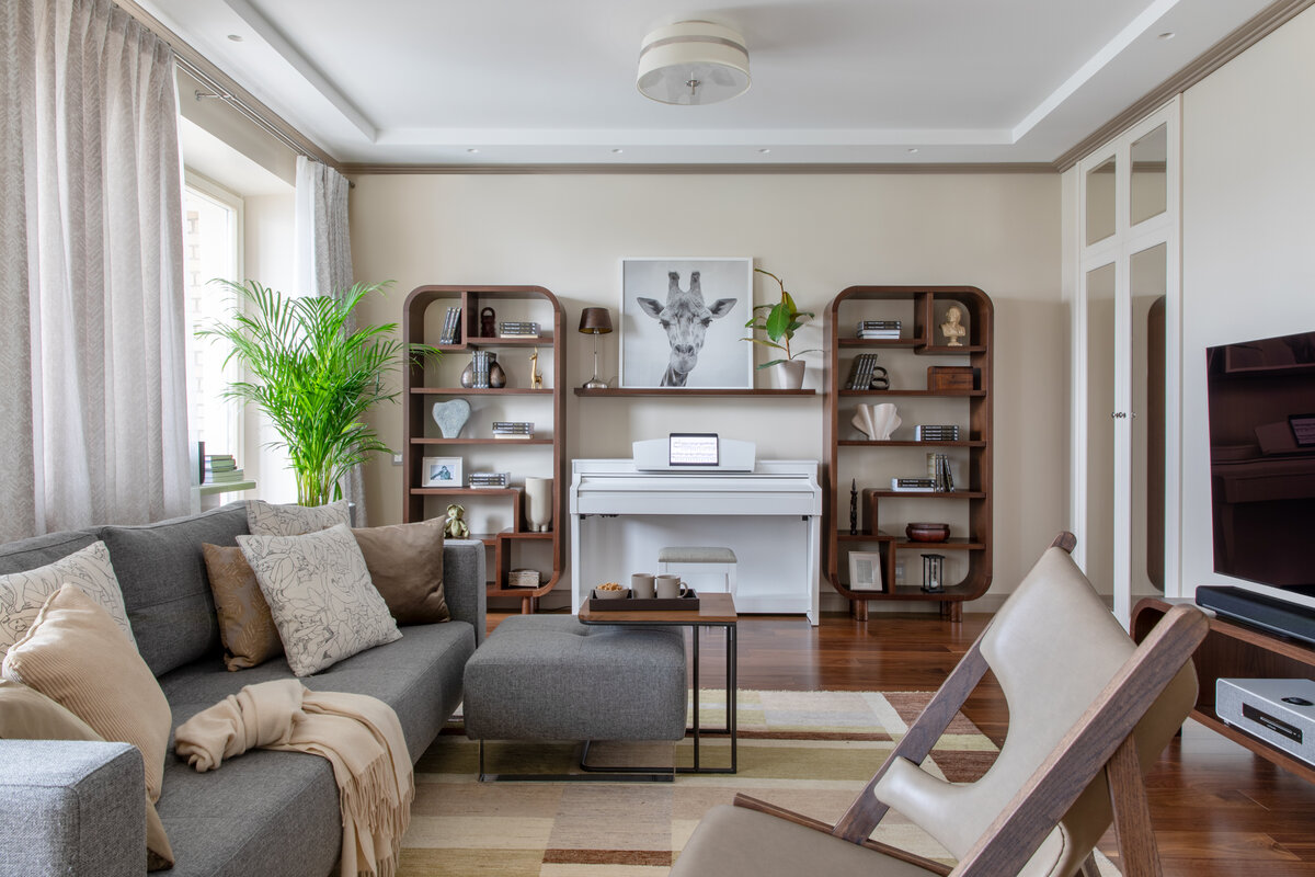 Вид на гостиную