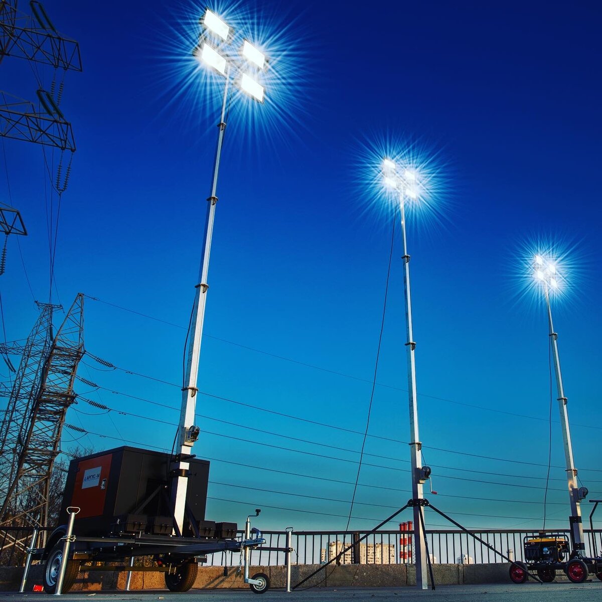 Мачты освещения для месторождений и других отраслей промышленности от завода Аргус-М