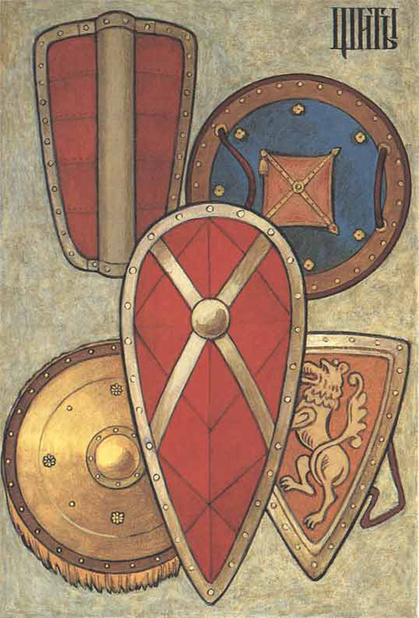 Рыцарский щит с грифоном детский деревянный щит - Полесье игрушки