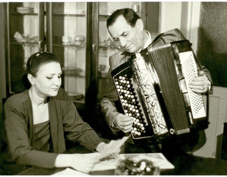 С женой Вероникой Журавлевой