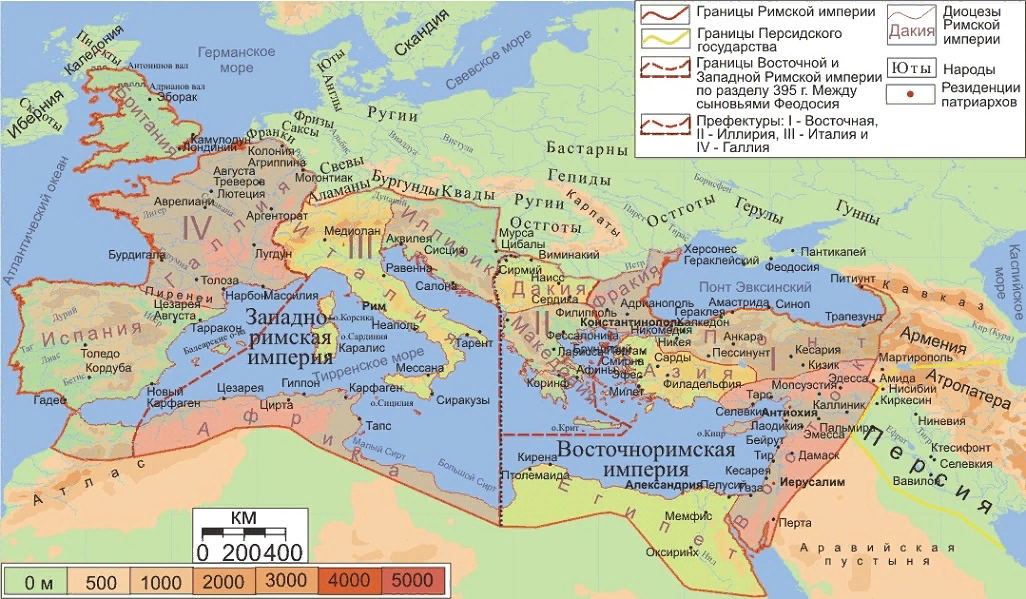 Карта римской империи