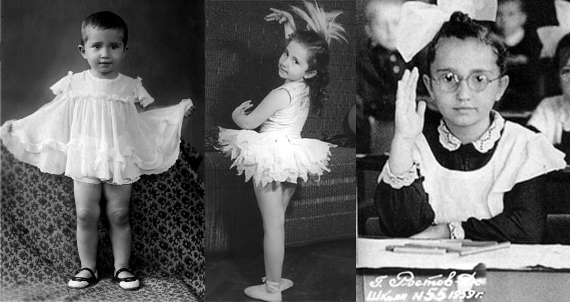 Так она выглядела в детстве