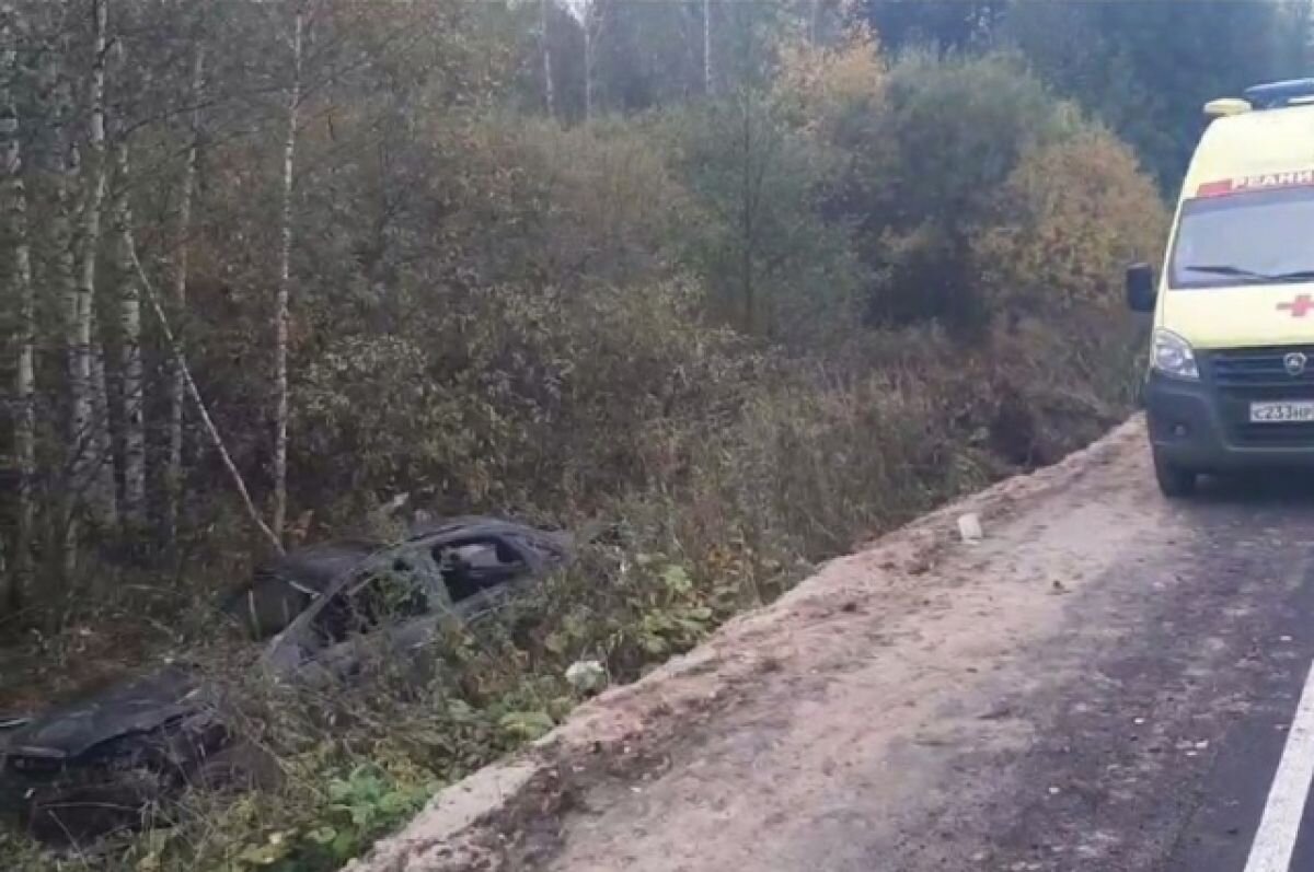    В Городецком районе Нижегородской области опрокинулась иномарка