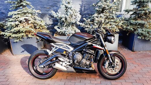 Triumph Street Triple 765 RS ЗВУК ВЫХЛОПА (Полный сток).