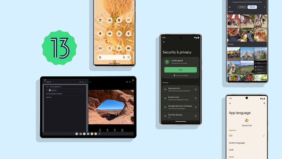 Обзор Android 13