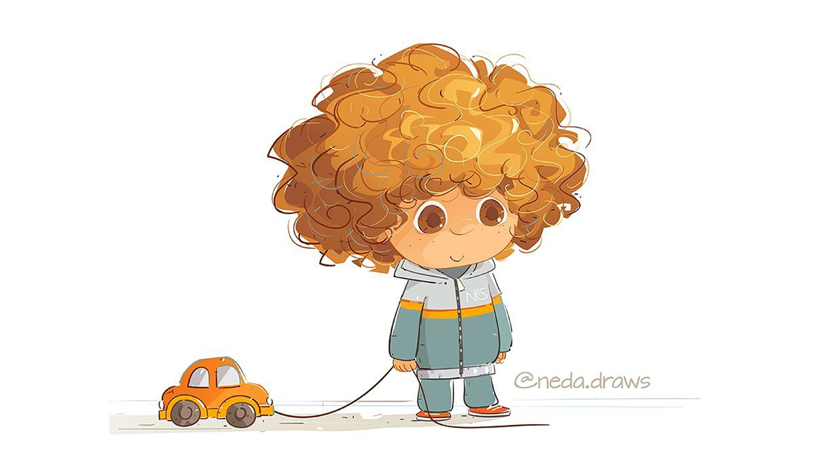 Рисунок Neda Sadreddin (@neda.draws)