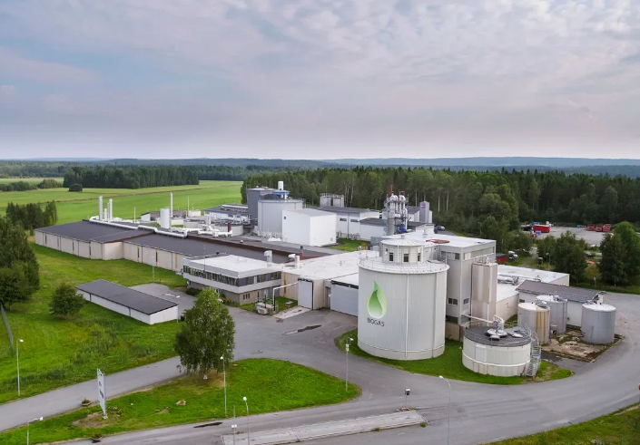 Завод по производстку биогаза в городе Шеллефтео. Источник: imagebank.sweden.se
