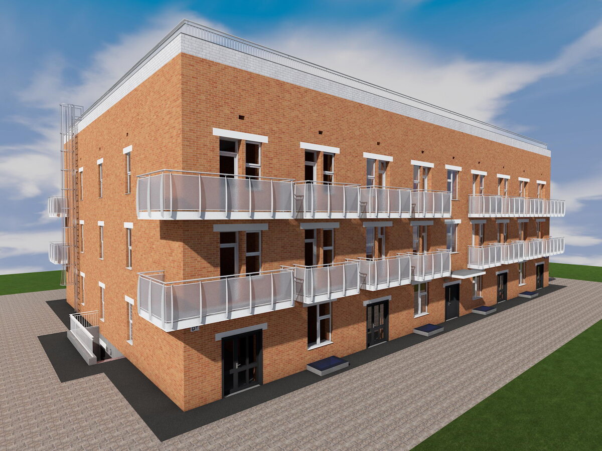 Проект трехэтажного дома