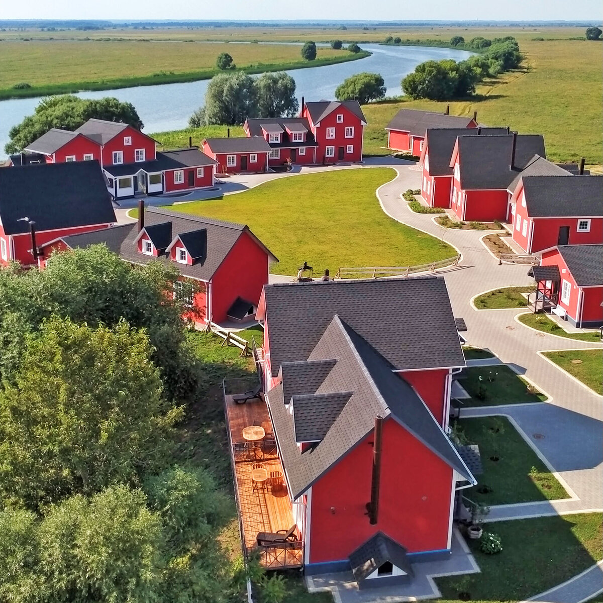 Ryazan region, hotel-fishing village near the village of Shumash Author Ivan Mik