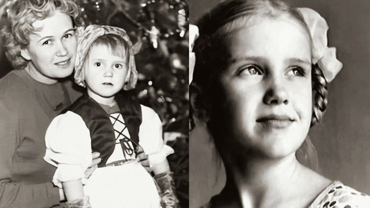 Ирина Розанова в детстве (с мамой)