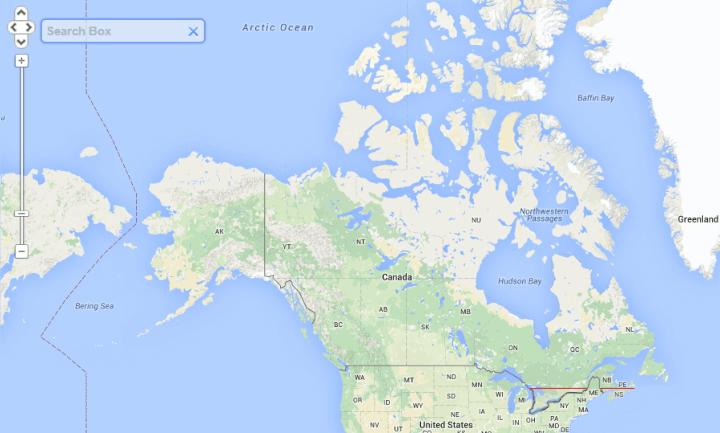 Канада столица на карте