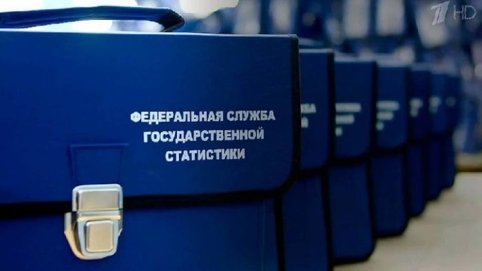 Кадр из репортажа Первого канала. Портфели переписчиков населения