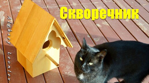 Скворечник / Wooden birdhouse