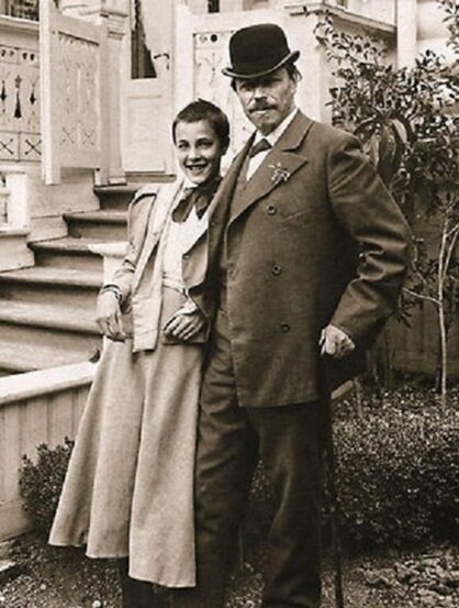 Ольга с отцом. 