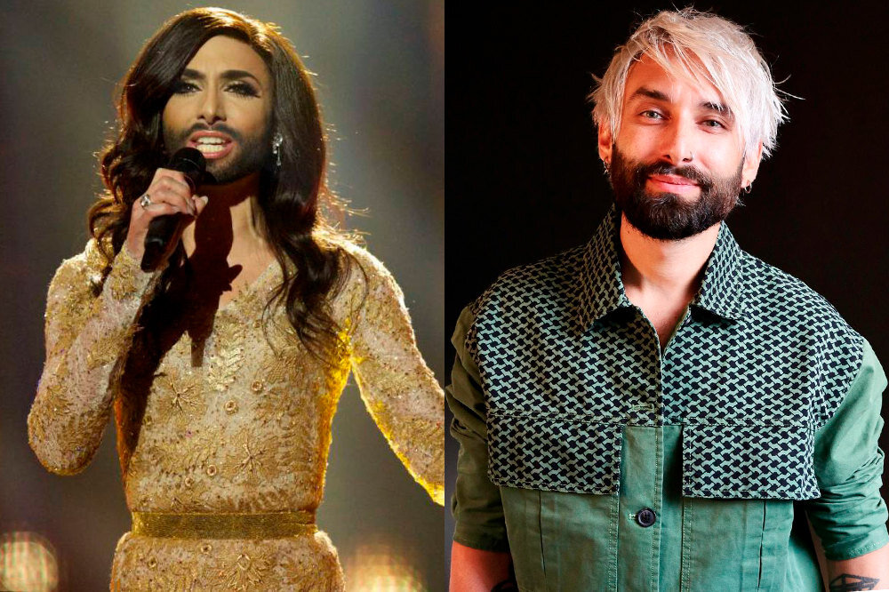    Кончита Вурст тогда и сейчас, соцсети звезды