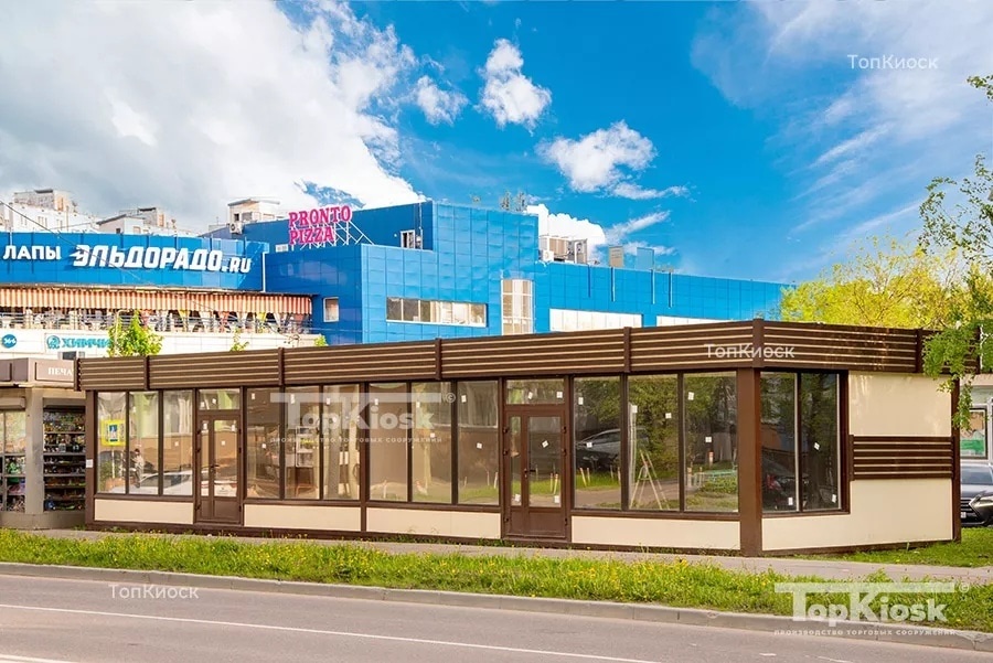 Торговый павильон из сэндвич панель от Topkiosk.ru 