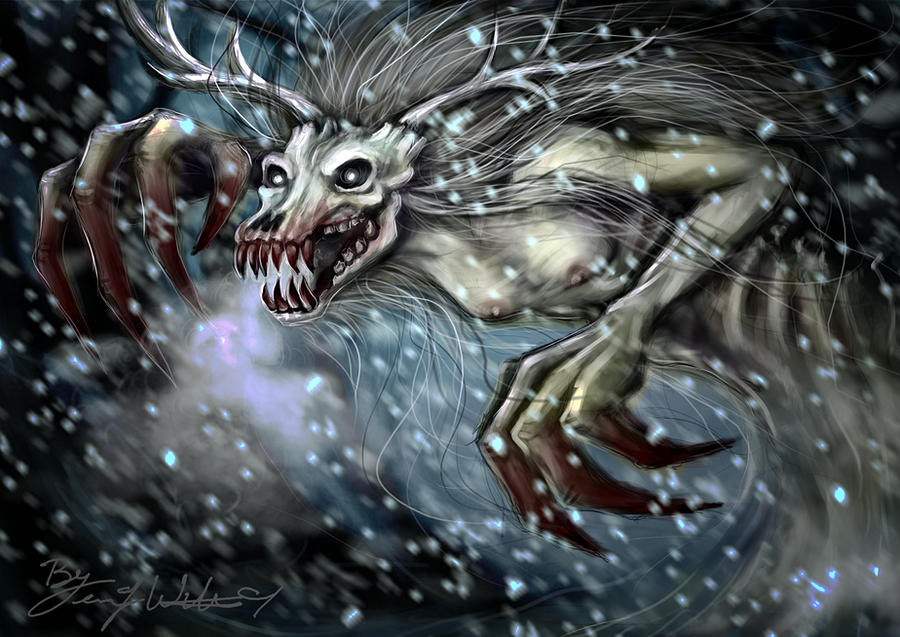 The wendigo by Pyro Helfier