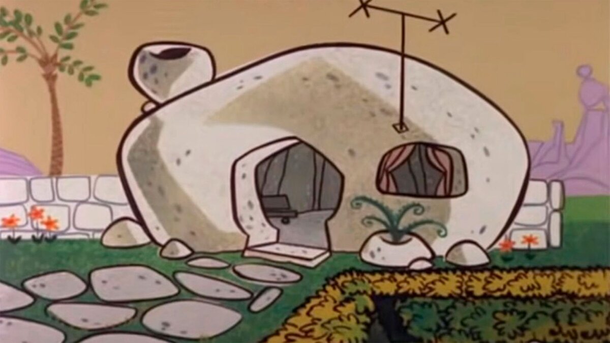 Дом Флинстоунов из мультика