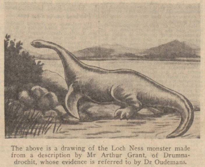 Несси, зарисовка начала XX в. 