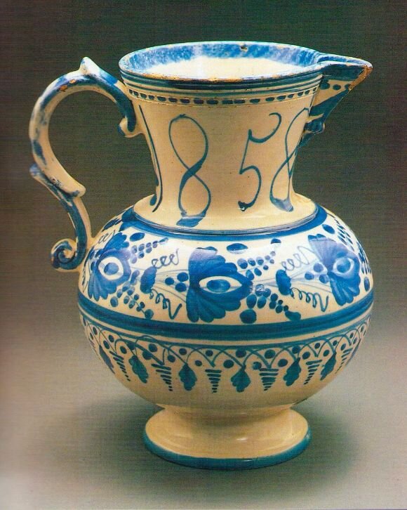 Образец гжельского полуфаянса, 19 век