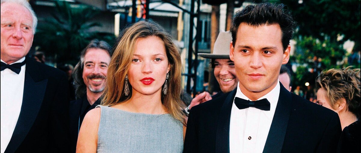 Джонни Депп и Кейт Мосс в 90-е, источник: журнал L’Officiel Russia