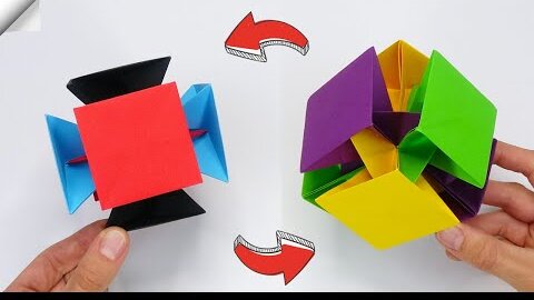 Magic Folding Cube Paper, Cube Craft Paper Toys