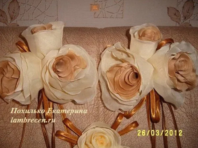 Современные ткани с розами