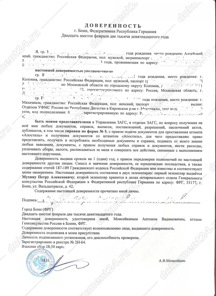 Как выглядит доверенность на карту Как сделать доверенность за границей? Документ24 Дзен