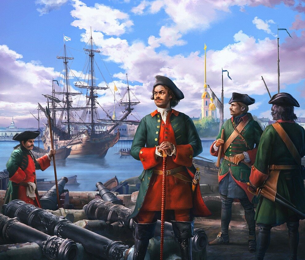 Царь Пётр I в Санкт-Петербурге. 5518 Studios, 2017 год. Источник: «Дилетант»