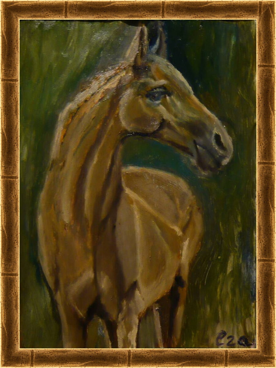 масло на бумаге. А-4