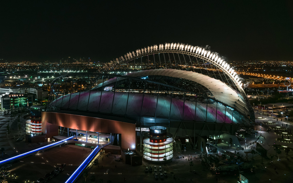 Один из стадионом Чемпионата Мира в Катаре