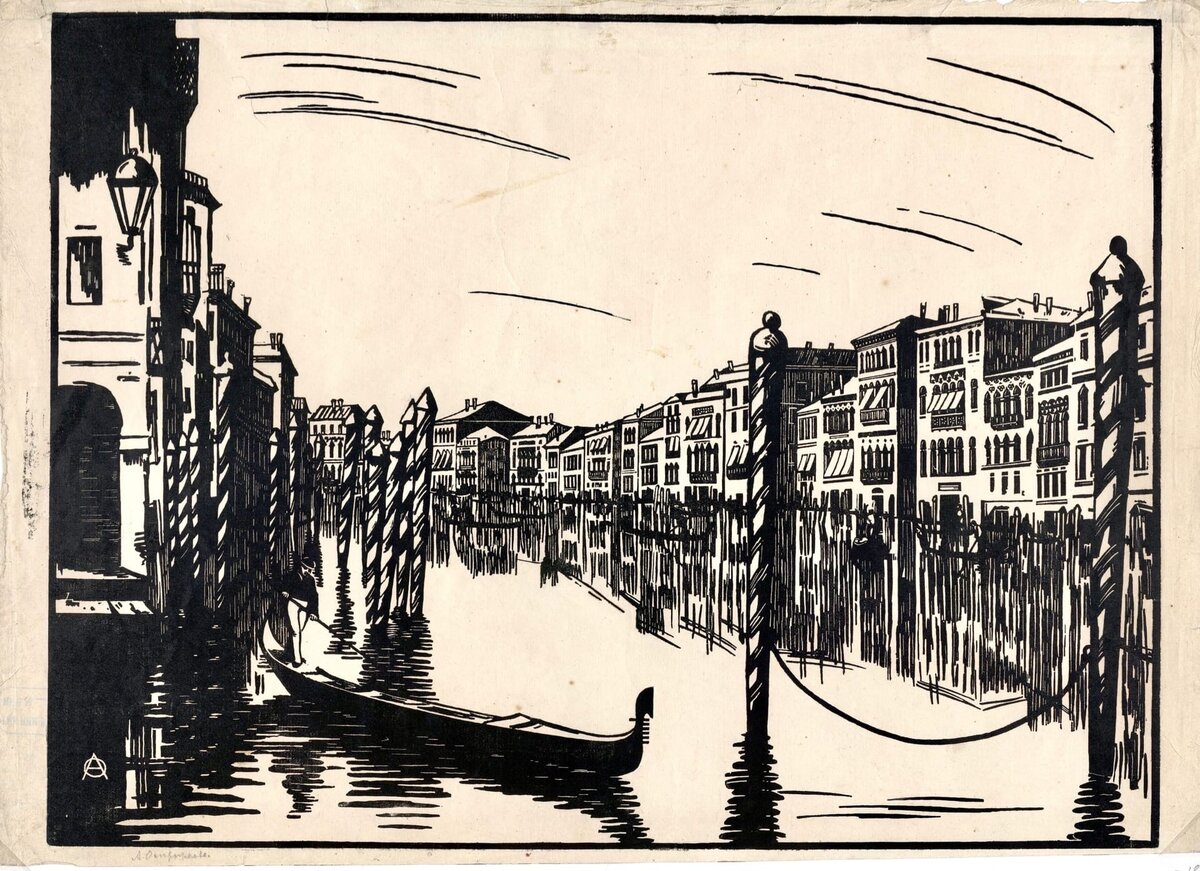 Анна Петровна Остроумова-Лебедева (1871–1955)
Венеция. Большой канал
1916
Ксилография
НИМ РАХ