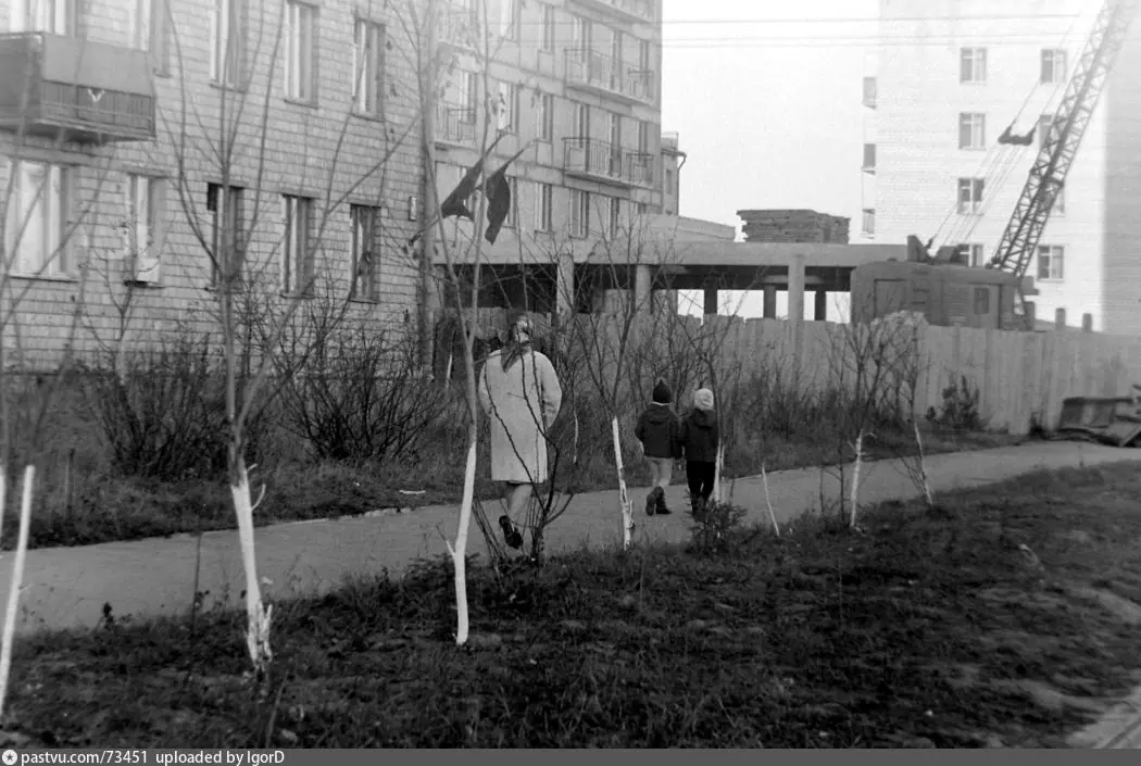 Строительство магазина "Богатырь" 1968 – 1972 г. Из личного архива IgorD.