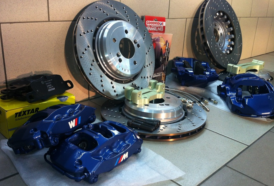 Комплект спортивных тормозов на BMW X5 E53 