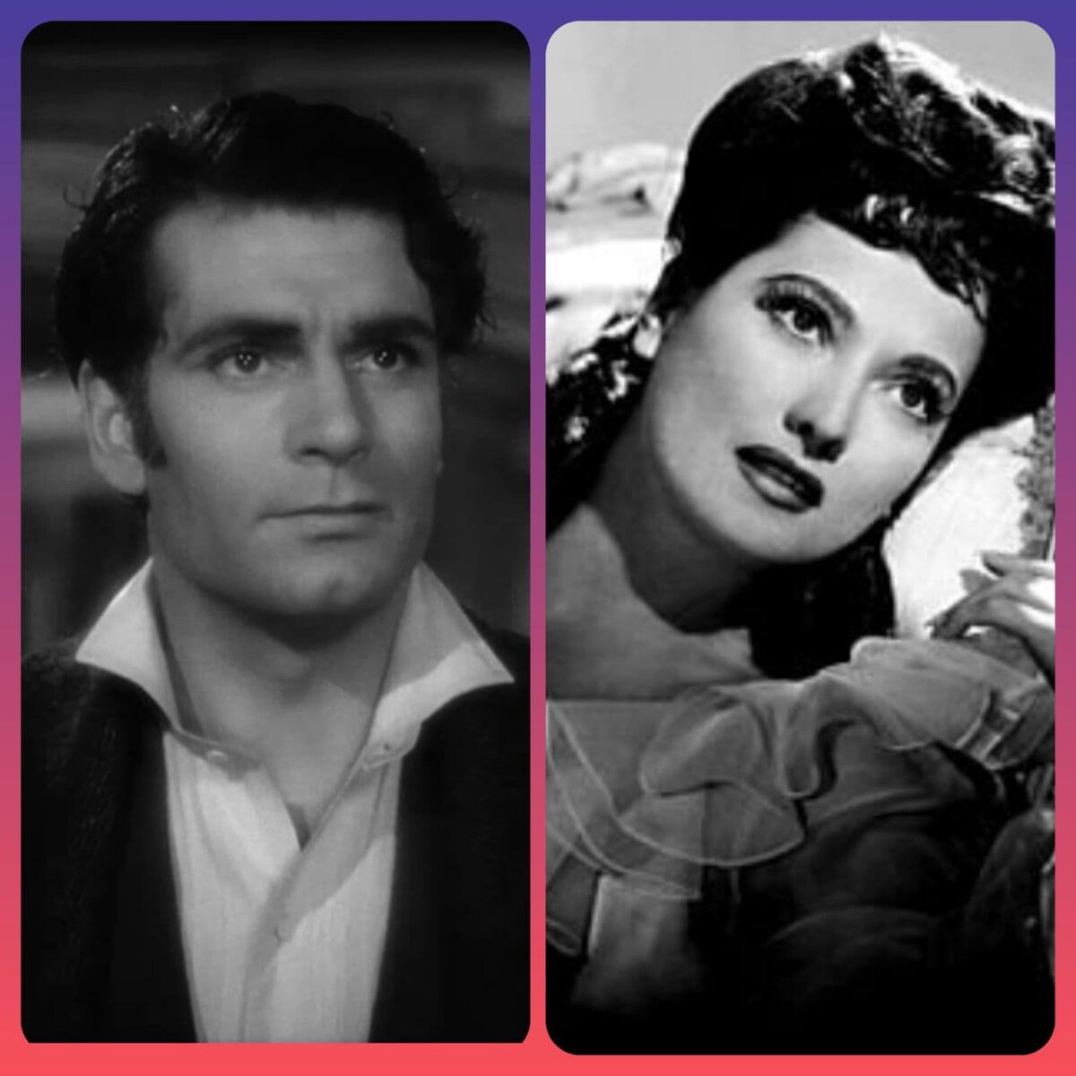 Лоренс Оливье  —Хитклифф                                             Мерл Оберон —Кэтрин Эштон