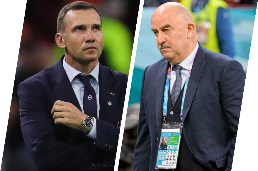 Результаты команд Андрея Шевченко и Станислава Черчесова на Евро-2020 получились разными.