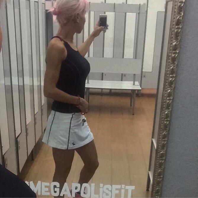 Автор в спортзале