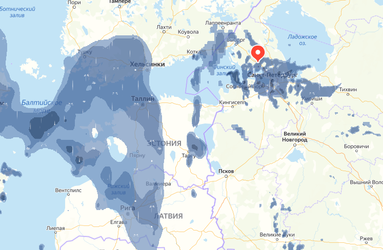 Карта осадков боровичи сегодня