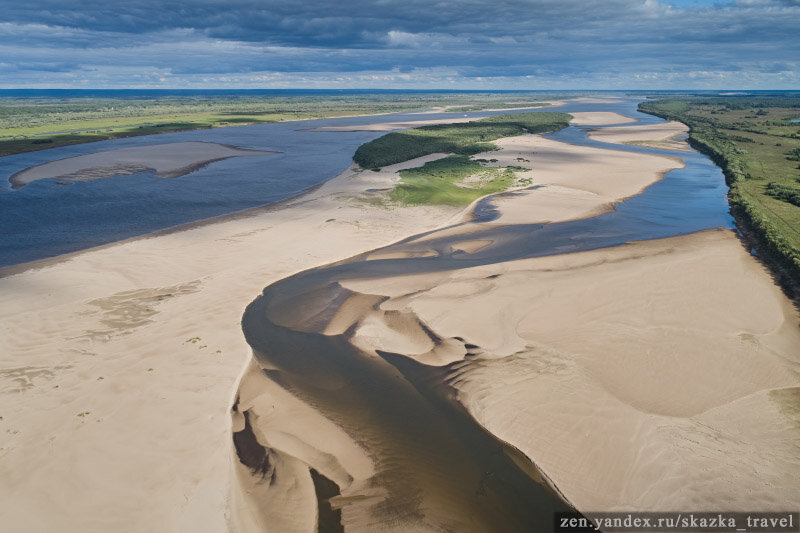 Северная Двина сильно обмелела