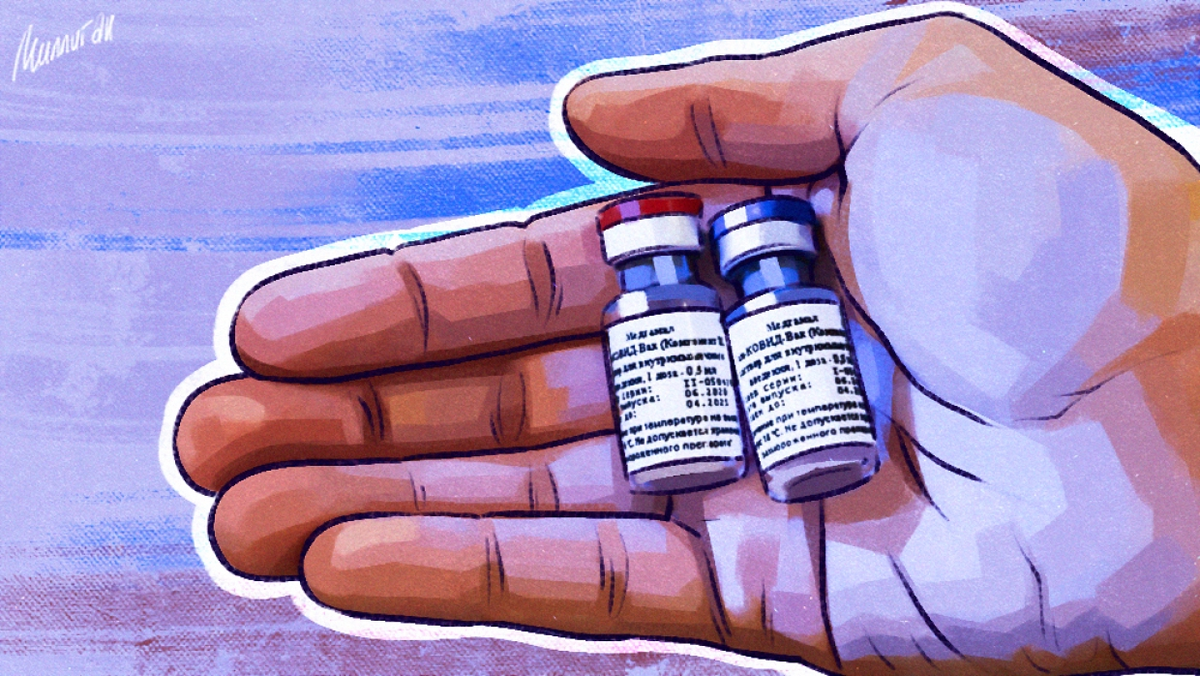 Спутник V - векторная вакцина. Pfizer - мРНК-вакцина.