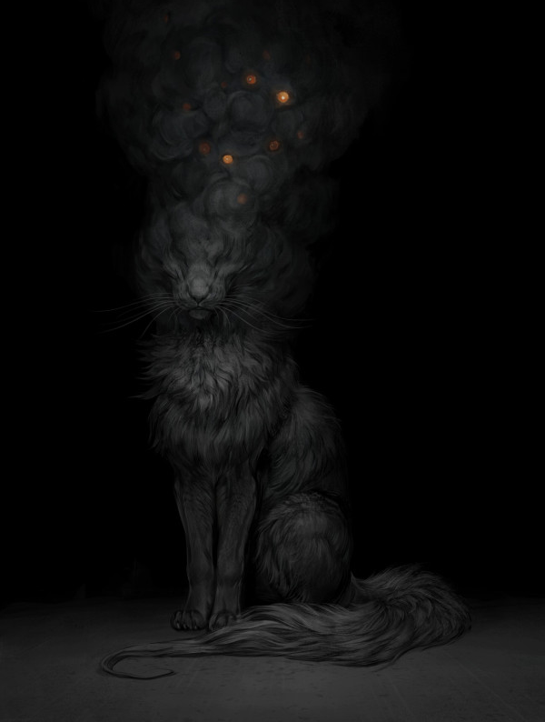 Ужас, летящий на крыльях ночи - Малк из "Досье Дрездена" (арт М. Золотухина, www.reddit.com).