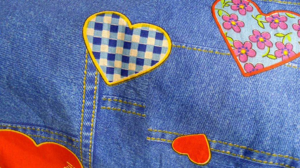 Люблю ткани с принтом под джинсовый пэчворк. из 2-х таких тканей я и сшила 2 разные ярусные юбки